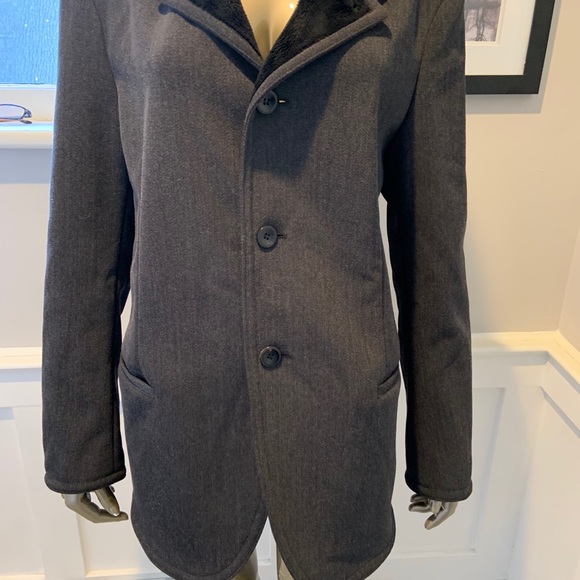 Armani Collezioni Jacket OverCoat Men’s Grey Small - Picture 7 of 16